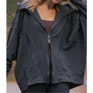 Free People - All Your Love Solid Hoodie, Black XL